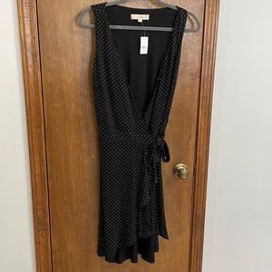 NWT Loft Polka Dot Wrap Dress